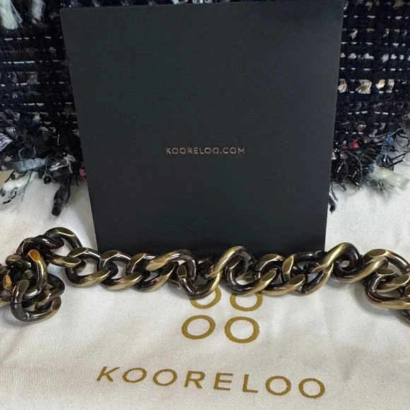 Kooreloo Black Tweed Crossbody Bag NWOT - Picture 2 of 5